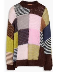 Stine Goya - Patchwork-Effect Knitted Sweater - Lyst