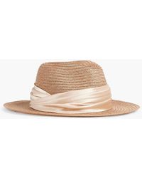 Eugenia Kim - Lillian Satin-trimmed Hemp-blend Panama Hat - Lyst