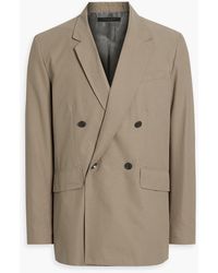 Rag & Bone - Double-breasted Cotton-blend Blazer - Lyst