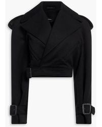Wardrobe NYC - Cropped Wool-felt Jacket - Lyst