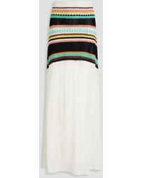 Chloé - Crochet-knit Wool Maxi Skirt - Lyst