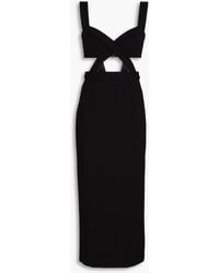 Dolce & Gabbana - Cutout Stretch-jersey Midi Dress - Lyst