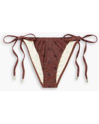 Peony - Bikini-höschen aus einer stretch-repreve-mischung mit polka-dots - Lyst