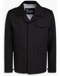 Herno - Cotton And Linen-Blend Field Jacket - Lyst