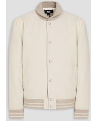 PAIGE - Bomberjacke "tomlinson" aus filz mit lederbesatz - Lyst