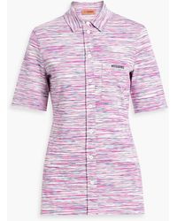 Missoni - Appliquéd Space-dyed Cotton Shirt - Lyst
