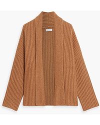 NAADAM - Ribbed Mélange Wool And Cashmere-blend Cardigan - Lyst