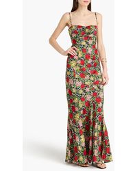 saloni vida green floral dress Sexy Ruching Emerald Green Dress for Prom Party – loveangeldress