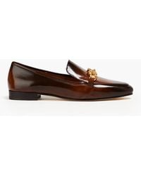 Tory Burch - Jessa Polished Leather Loafers - Lyst
