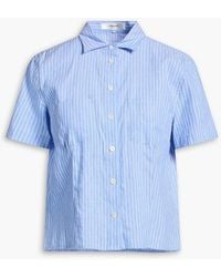 FRAME - Seaside Striped Linen And Cotton-blend Shirt - Lyst