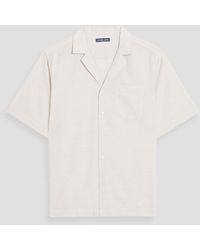Frescobol Carioca - Angelo Cotton And Wool-blend Piqué Shirt - Lyst
