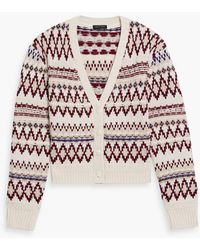 Rag & Bone - Willow Fair Isle Wool Cardigan - Lyst