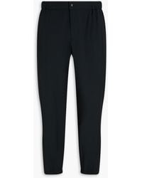 Emporio Armani - Tapered Wool-crepe Pants - Lyst