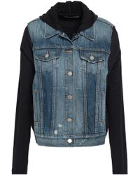 bailey 44 knit jean vest hoodie