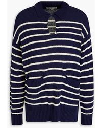 Alex Mill - Alice Striped Bouclé-knit Cotton-blend Sweater - Lyst