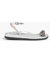 Ancient Greek Sandals - Sandalen "emma" mit -effekt und zierperlen - Lyst
