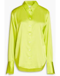 FRAME - Standard Silk-blend Satin Shirt - Lyst
