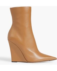 Jimmy Choo - Baku 110 Leather Wedge Ankle Boots - Lyst