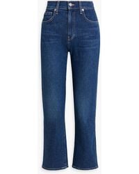 Veronica Beard - Joey High-rise Straight-leg Jeans - Lyst