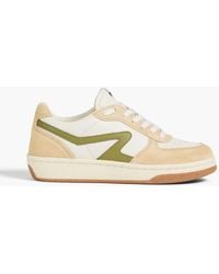 Rag & Bone - Retro Court Leather And Suede Sneakers - Lyst