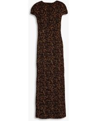 TOTEME - Maxikleid aus velours mit raffung - Lyst