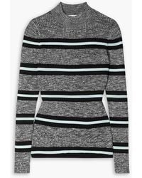 Proenza Schouler - Striped Ribbed-knit Turtleneck Sweater - Lyst