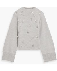 3.1 Phillip Lim - Embellished Metallic Wool-blend Sweater - Lyst