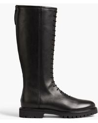 LEGRES - 11 Lace-up Leather Knee Boots - Lyst