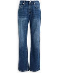 Brunello Cucinelli - High-Rise Straight-Leg Jeans - Lyst