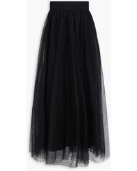 Zimmermann - Polka-dot Flocked Tulle Maxi Skirt - Lyst