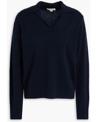 Vince - Wool And Cashmere-Blend Polo Sweater - Lyst