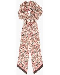 Zimmermann - Printed Silk-Twill Hair Tie - Lyst