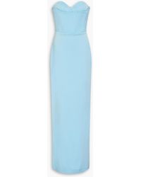 Alex Perry - Strapless Satin-crepe Gown - Lyst