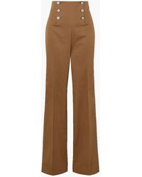 Giuliva Heritage - The Sailor Stretch-cotton Straight-leg Pants - Lyst