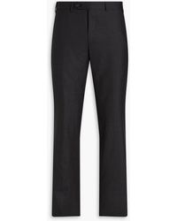 Canali - Wool And Silk-blend Suit Pants - Lyst