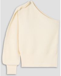 Max Mara - Markus One-shoulder Ruffled Knitted Top - Lyst