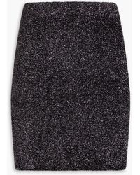IRO - Metallic Knitted Mini Pencil Skirt - Lyst