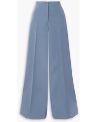 Giuliva Heritage - The Leila Wool-drill Wide-leg Pants - Lyst