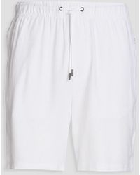 Onia - Linen-blend Drawstring Shorts - Lyst