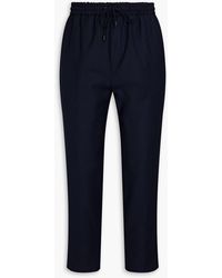 Etro - Tapered Cropped Wool-blend Twill Pants - Lyst