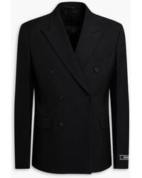 Versace - Double-Breasted Wool-Twill Blazer - Lyst