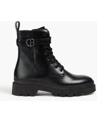 Claudie Pierlot - Leather Combat Boots - Lyst
