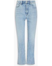 Rag & Bone - Wren Cropped High-Rise Slim-Leg Jeans - Lyst