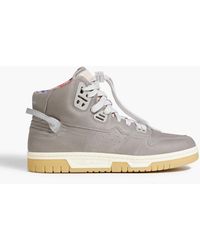 Acne Studios - Perforated Leather High-top Sneakers - Lyst