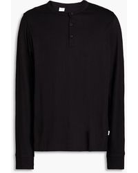 Onia - Cotton And Modal-blend Jersey Henley T-shirt - Lyst