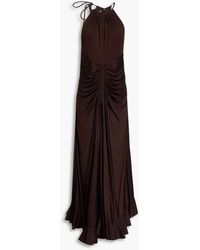 Proenza Schouler - Cutout Ruched Jersey Maxi Dress - Lyst