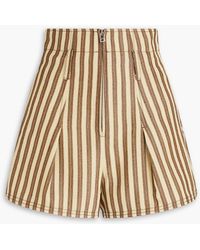 Jacquemus - Le short shorts aus canvas mit streifen - Lyst