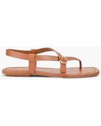 Stuart Weitzman - Benni Leather Sandals - Lyst