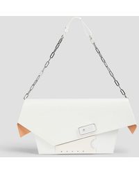 Maison Margiela - Snatched Glossed-Leather Clutch - Lyst