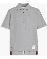 Thom Browne - Cotton-piqué Polo Shirt - Lyst